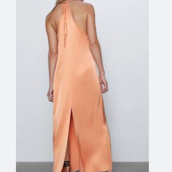 Zara Orange Maxi Dress - Picture 4 of 8